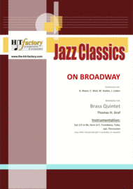 On Broadway - George Benson - funky - Brass Quintet Sheet Music by George Benson