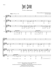 The Cave (Mumford & Sons) for SSAA a cappella quartet Sheet Music by Mumford & Sons