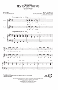 Try Everything (from Zootopia) (arr. Alan Billingsley) Sheet Music by Shakira