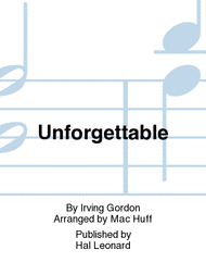 Unforgettable Sheet Music by Irving Gordon