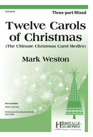 Twelve Carols of Christmas Sheet Music by Mark Weston