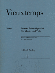 Sonata in B flat major Op. 36 for Piano and Viola Sheet Music by Henry Vieuxtemps