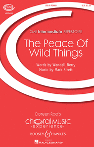 The Peace of Wild Things Sheet Music by Mark Sirett