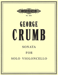 Sonata For Solo Cello Sheet Music by George Crumb