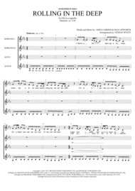 Rolling In The Deep - SSAA a cappella Sheet Music by Adele