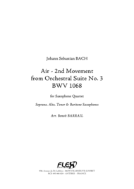 Air - 2nd Movement from Orchestral Suite No. 3 BWV 1068 Sheet Music by Johann Sebastian Bach