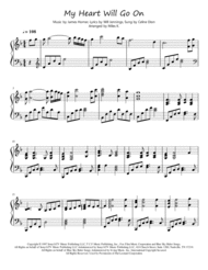 My Heart Will Go On (Titanic Theme) - Piano Solo Sheet Music by Celine Dion