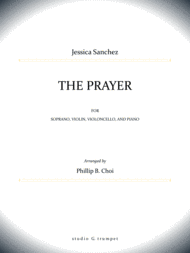 The Prayer for Soprano and Piano Trio (Jessica Sanchez) Sheet Music by Carole Bayer Sager