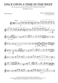 "Once Upon A Time In The West" for Clarinet Quartet Sheet Music by Ennio Morricone