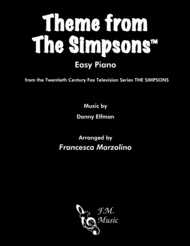 Theme From The Simpsons TM  from the Twentieth Century Fox Television Series THE SIMPSONS (Easy Piano) Sheet Music by Danny Elfman