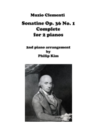 Muzio Clementi Sonatine Op. 36 No. 1 Complete for 2 Pianos Sheet Music by Muzio Clementi