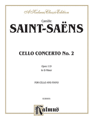 Cello Concerto #2 Sheet Music by Camille Saint-Saens
