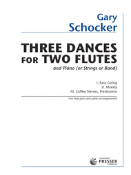 3 Dances for 2 Flutes & Piano Sheet Music by Gary Schocker