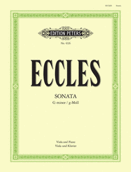 Sonata in G Minor - Viola and Piano Sheet Music by Henry Eccles