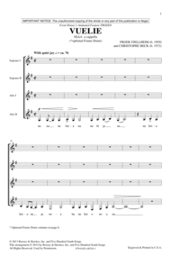 Vuelie (from Frozen) Sheet Music by Christophe Beck