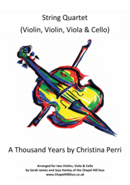 A Thousand Years - String Quartet arrangement by the Chapel Hill Duo Sheet Music by Christina Perri