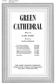 Green Cathedral Sheet Music by Carl Hahn