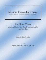 Mission: Impossible Theme for Flute Choir Sheet Music by Lalo Schifrin