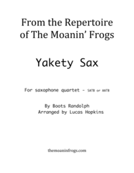 Yakety Sax - Saxophone Quartet Sheet Music by Boots Randolph