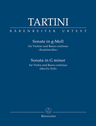 Sonata for Violin and Basso continuo in G Minor - "Devil's Trill" Sheet Music by Giuseppe Tartini