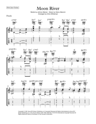 Moon River - Jazz Guitar Chord Melody Sheet Music by Andy Williams