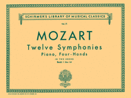 12 Symphonies - Book 1: Nos. 1-6 Sheet Music by Wolfgang Amadeus Mozart
