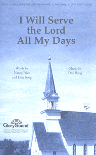 I Will Serve the Lord All My Days Sheet Music by Don Besig