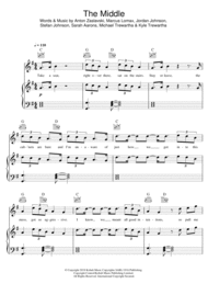 The Middle Sheet Music by Zedd