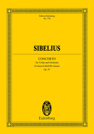 Concerto for Violin and Orchestra D minor op. 47 Sheet Music by Jean Sibelius