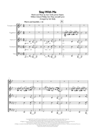 Sam Smith - Stay With Me for Brass Quintet Sheet Music by Sam Smith