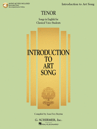 Introduction to Art Song for Tenor Sheet Music by Various
