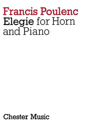 Elegie Sheet Music by Francis Poulenc