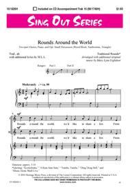 Rounds Around the World Sheet Music by Mary Lynn Lightfoot