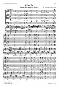 Gloria from The Twelfth Mass Sheet Music by Wolfgang Amadeus Mozart