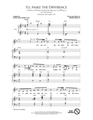 I'll Make The Difference (A Song Of Hope For Singers Around The World) Sheet Music by Moses Hogan