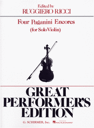 4 Paganini Encores  (Violin) Sheet Music by Nicolo Paganini