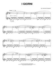 I Giorni Sheet Music by Ludovico Einaudi