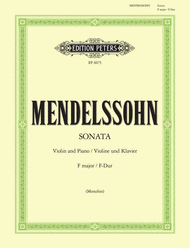 Sonata For Violin And Piano Sheet Music by Felix Bartholdy Mendelssohn