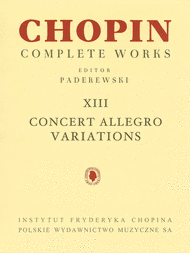 Concert Allegro Variations Sheet Music by Frederic Chopin
