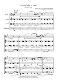 Empire State Of Mind - String Quartet Sheet Music by Alicia Keys