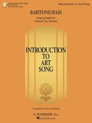 Introduction to Art Song for Baritone/Bass Sheet Music by Various