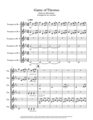 Game Of Thrones for Trumpet Ensemble Sheet Music by Ramin Djawadi