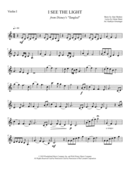 I See The Light - String Quartet or Quintet Sheet Music by Mandy Moore