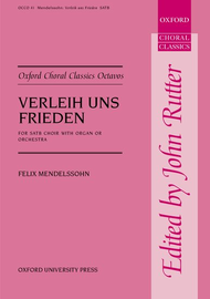 Verleih Uns Frieden Sheet Music by Felix Bartholdy Mendelssohn