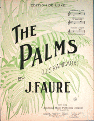 The Palms (Les Rameaux) Sheet Music by J. Faure