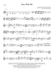 Stay With Me - String Quartet Sheet Music by Sam Smith