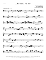 A Moment Like This - String Quartet Sheet Music by Kelly Clarkson