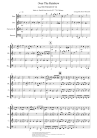 Over The Rainbow for Wind Quartet Sheet Music by Judy Garland