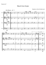 March from Scipio Sheet Music by George Frideric Handel