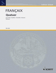 Quartet (Quatuor) Sheet Music by Jean Francaix